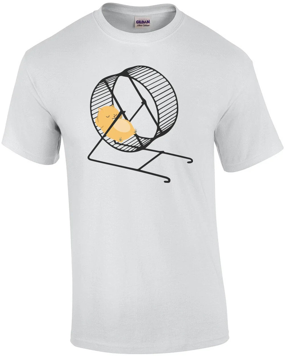 Lazy Hamster chilling on hamster wheel. Hamster T-Shirt Unisex T-shirt, Sweatshirt, Hoodie, Long Sleeve Tee - T-Shirt, Sweatshirt, Hoodie
