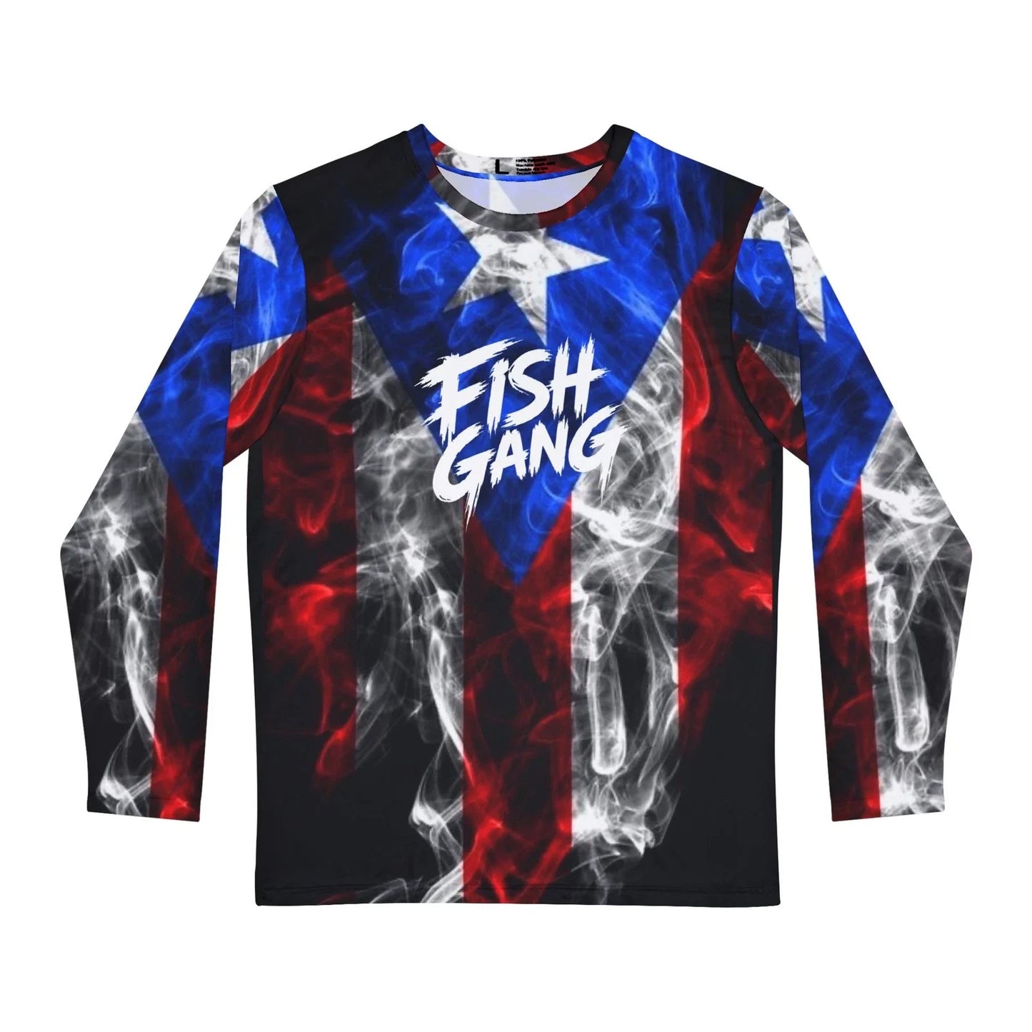 Men's Long Sleeve Shirt | Fish Gang | Puerto Rico | 100% Polyester Unisex T-shirt, Sweatshirt, Hoodie, Long Sleeve Tee - T-Shirt, Sweatshirt, Hoodie