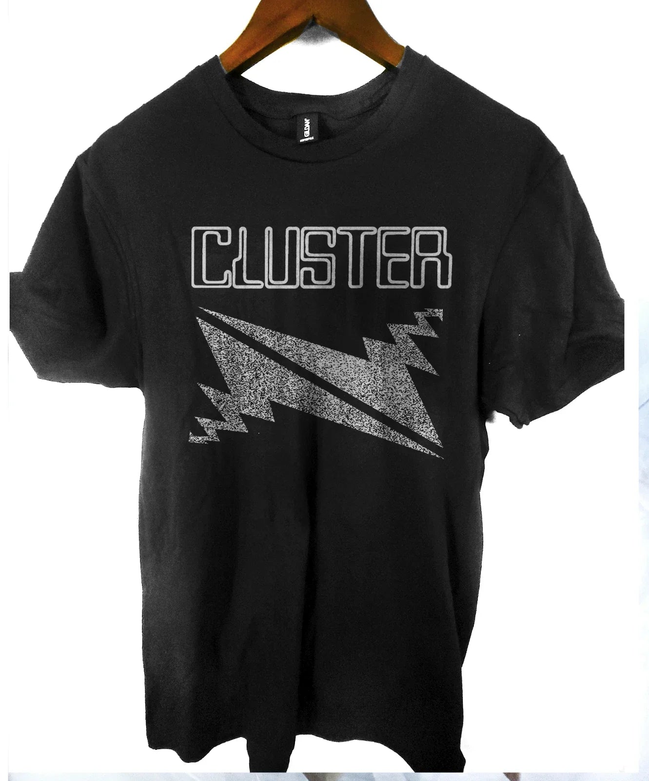 Cluster  T shirt  T shirt short sleeve  krautrock  black Unisex T-shirt, Sweatshirt, Hoodie, Long Sleeve Tee - T-Shirt, Sweatshirt, Hoodie