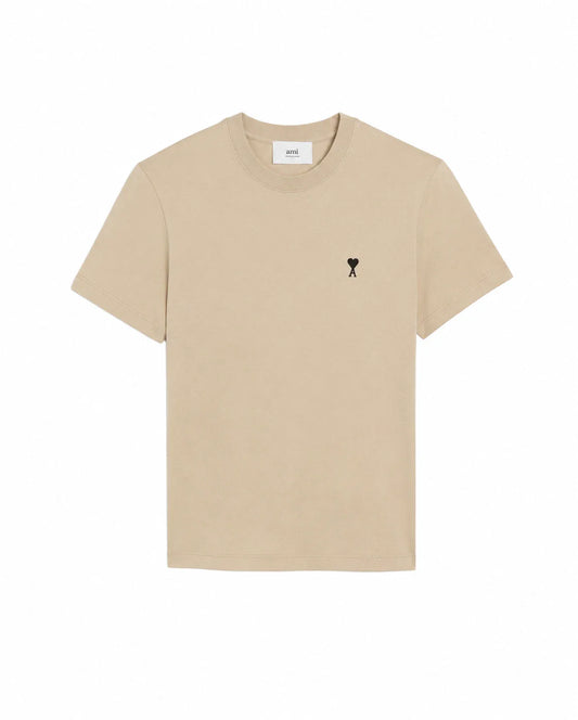 AMI De Coeur  T-Shirt HTS060.724 430 Embroidered Heart CAF CREME 120 Unisex T-shirt, Sweatshirt, Hoodie, Long Sleeve Tee - T-Shirt, Sweatshirt, Hoodie
