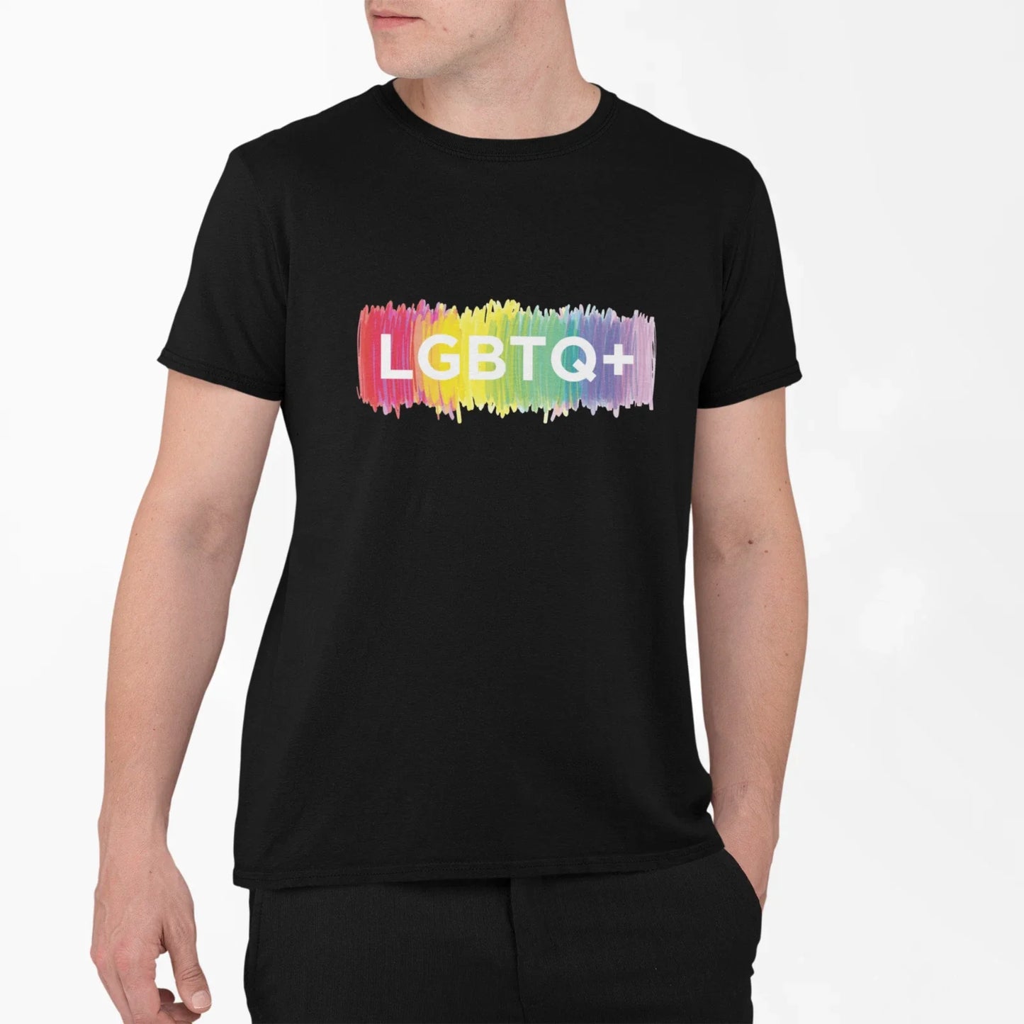 LGBTQ Plus Pride Love Is Love Trendy Printed Cotton Men's Unisex T-shirt Top Tee Unisex T-shirt, Sweatshirt, Hoodie, Long Sleeve Tee - T-Shirt, Sweatshirt, Hoodie