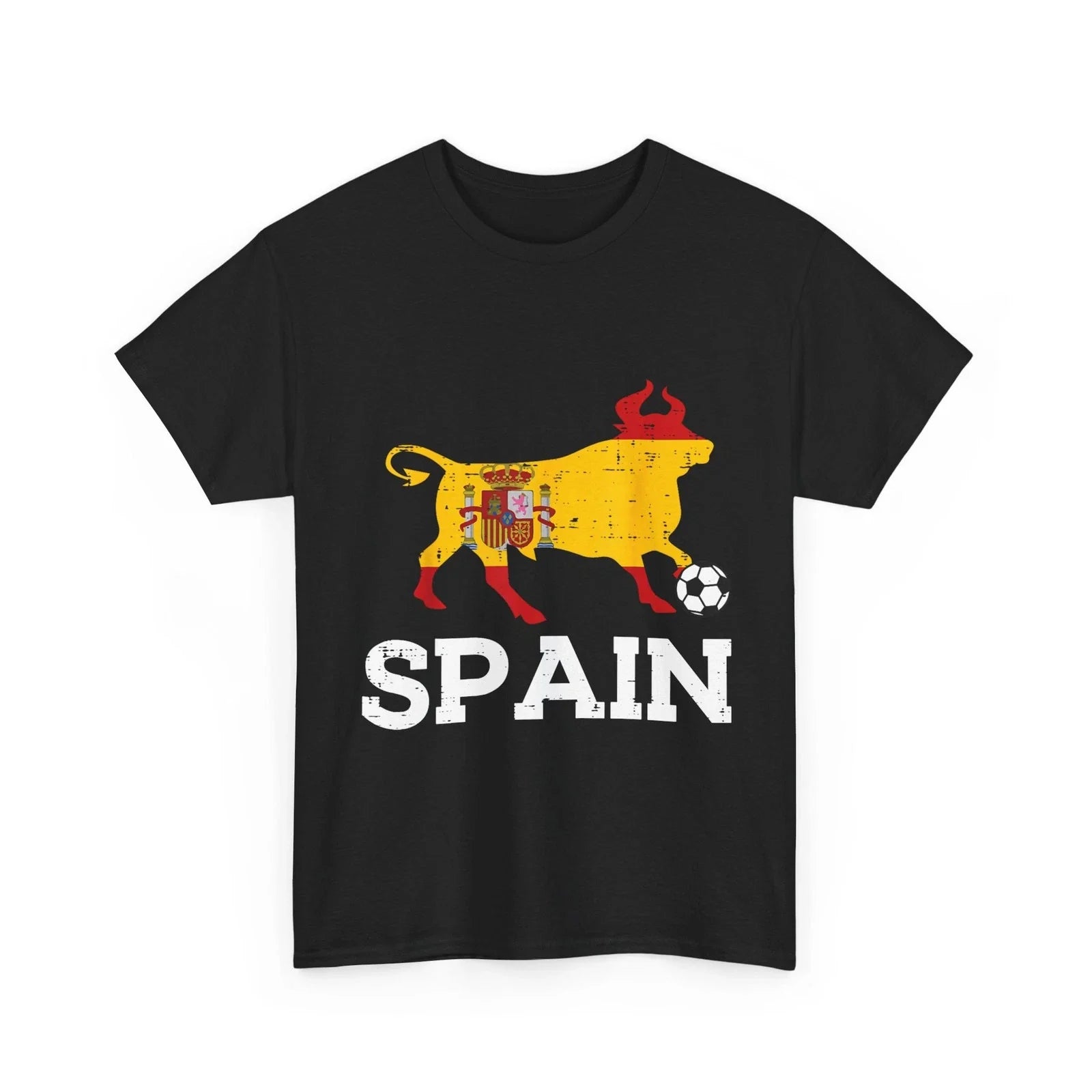 Spain Shirt, Spanish Bull Spain Flag Women Men Proud Shirt Unisex T-shirt, Sweatshirt, Hoodie, Long Sleeve Tee - T-Shirt, Sweatshirt, Hoodie