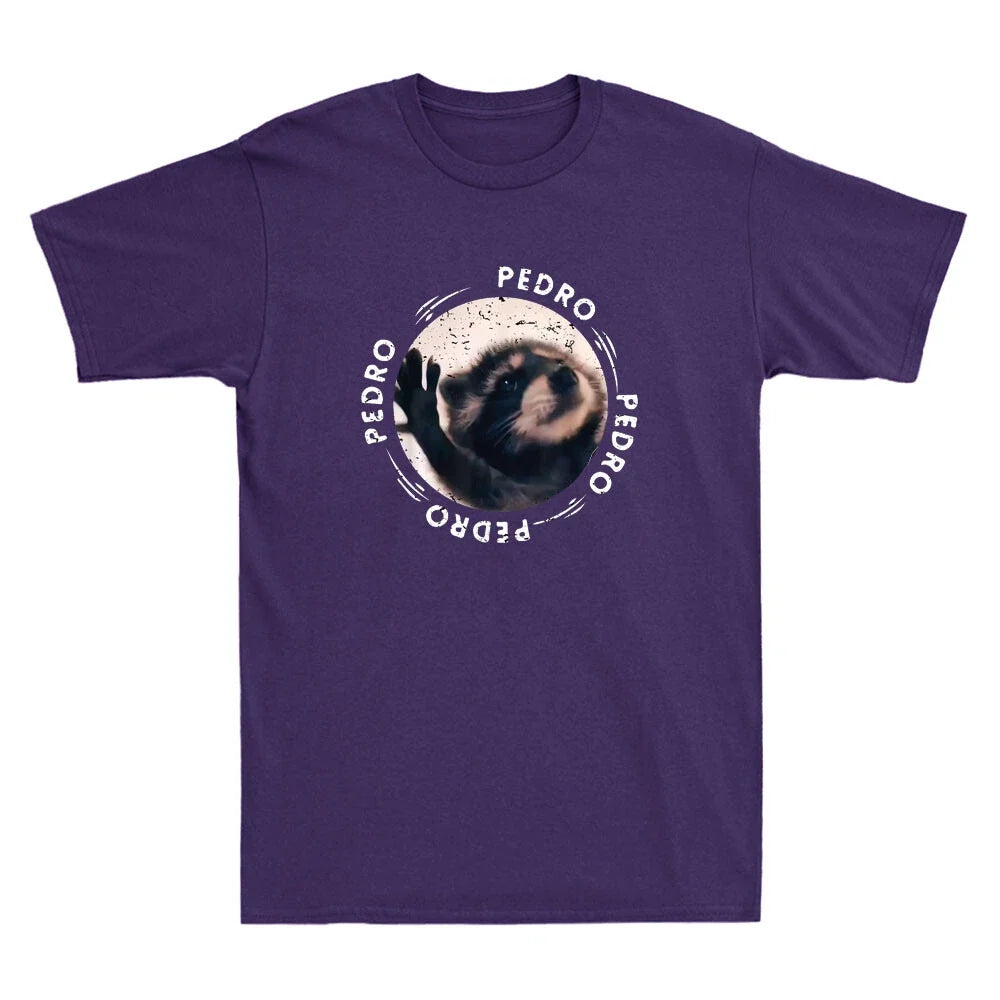 Pedro Dancing Raccoon Pedro Pedro Dancing Raccoon Funny Meme Retro Men's T-Shirt Unisex T-shirt, Sweatshirt, Hoodie, Long Sleeve Tee - T-Shirt, Sweatshirt, Hoodie