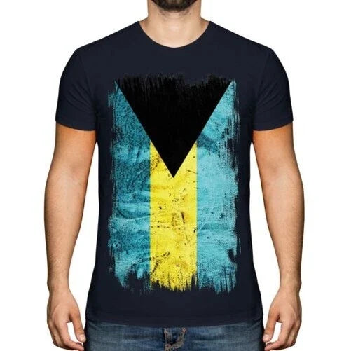 BAHAMAS GRUNGE FLAG MENS T-SHIRT TEE TOP BAHAMIAN SHIRT FOOTBALL JERSEY GIFT Unisex T-shirt, Sweatshirt, Hoodie, Long Sleeve Tee - T-Shirt, Sweatshirt, Hoodie