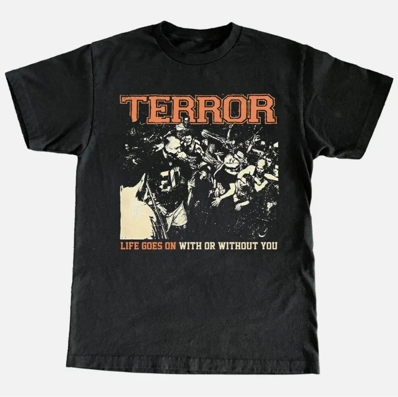 Retro Band Terror Short Sleeve Unisex All Size Unisex T-shirt, Sweatshirt, Hoodie, Long Sleeve Tee - T-Shirt, Sweatshirt, Hoodie