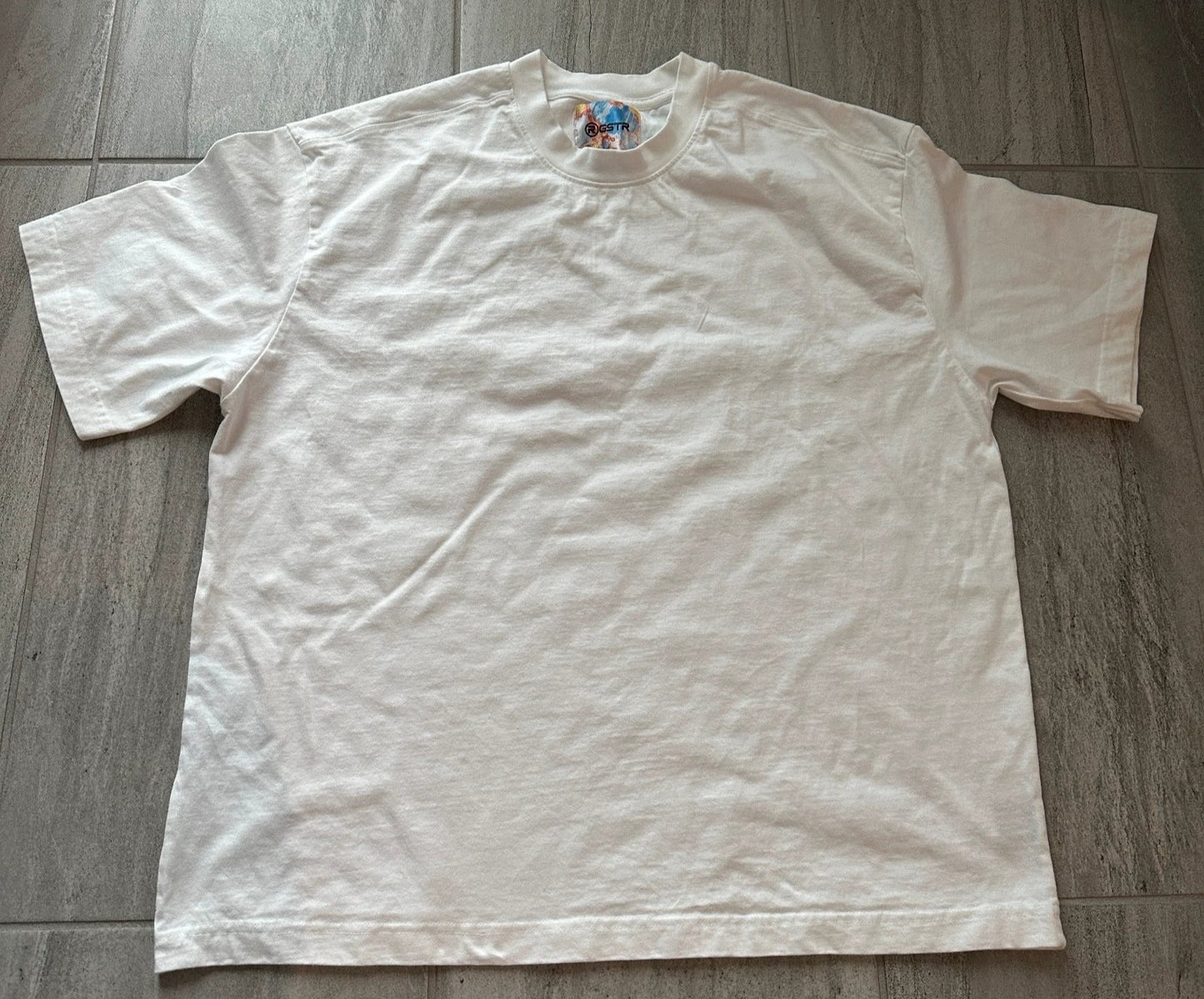 R GSTR White T Shirt XL Relaxed Boxy Fit 100% Cotton Streetwear Tee Unisex T-shirt, Sweatshirt, Hoodie, Long Sleeve Tee - T-Shirt, Sweatshirt, Hoodie