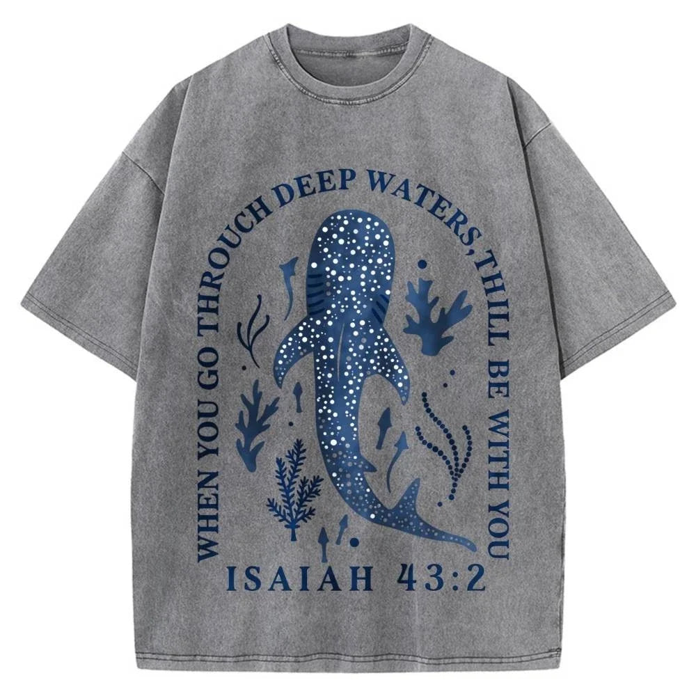 100% Cotton Oversized T-Shirt, Isaiah Whale Shark Vintage Streetwear Unisex Tee Unisex T-shirt, Sweatshirt, Hoodie, Long Sleeve Tee - T-Shirt, Sweatshirt, Hoodie