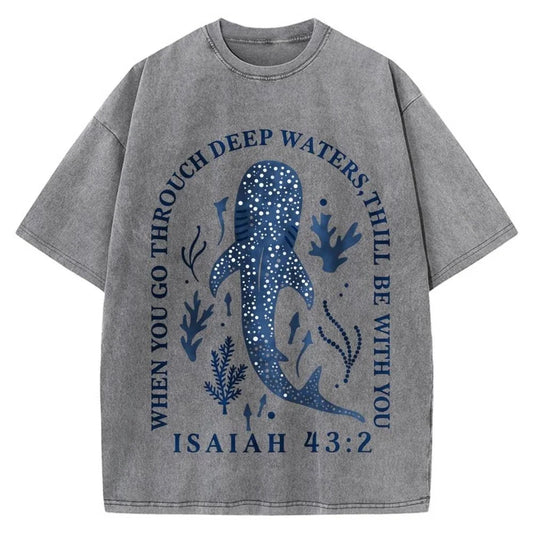 100% Cotton Oversized T-Shirt, Isaiah Whale Shark Vintage Streetwear Unisex Tee Unisex T-shirt, Sweatshirt, Hoodie, Long Sleeve Tee - T-Shirt, Sweatshirt, Hoodie