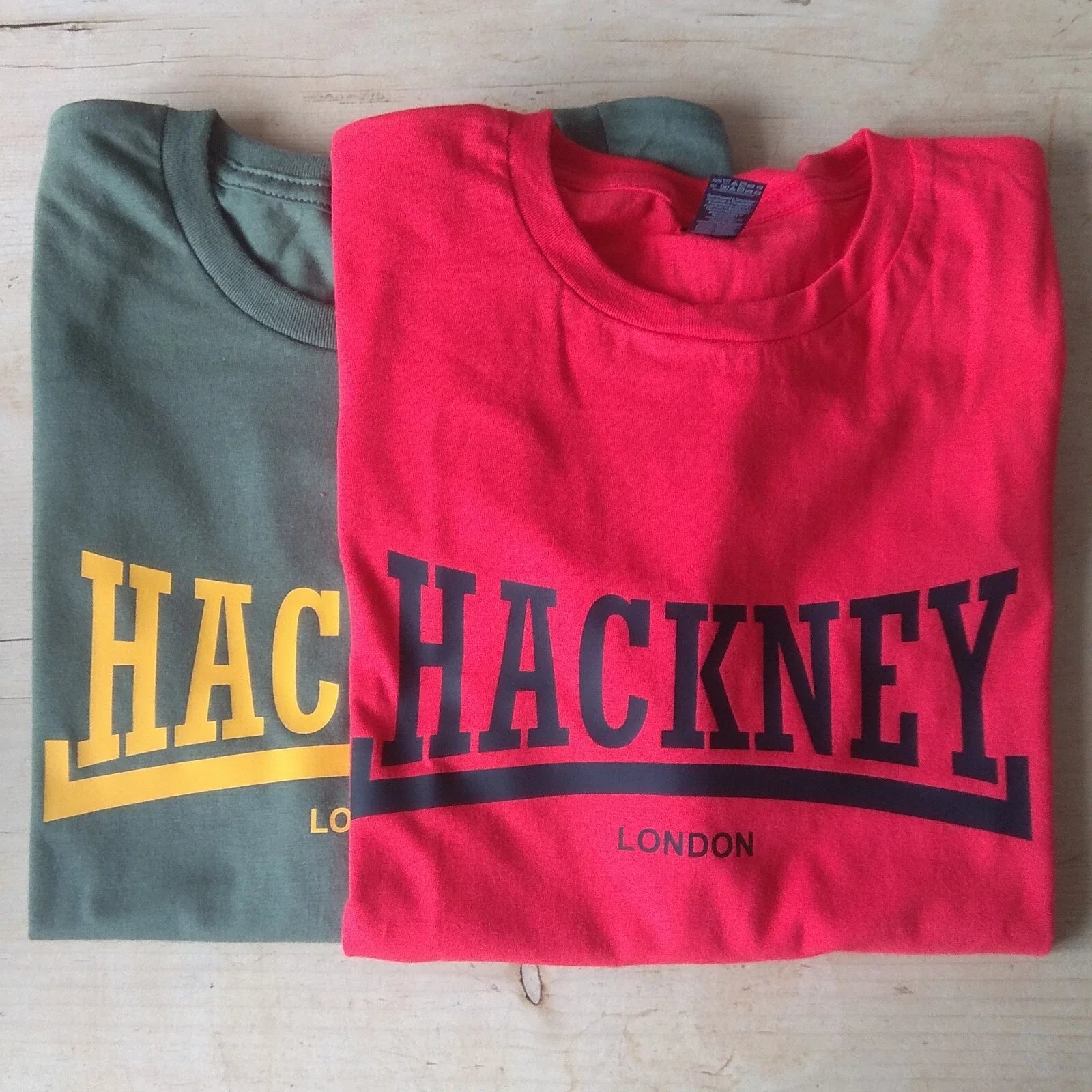 Hackney Souvenir T-Shirt - Retro, Boxing, Football Style, Various Colours Unisex T-shirt, Sweatshirt, Hoodie, Long Sleeve Tee - T-Shirt, Sweatshirt, Hoodie