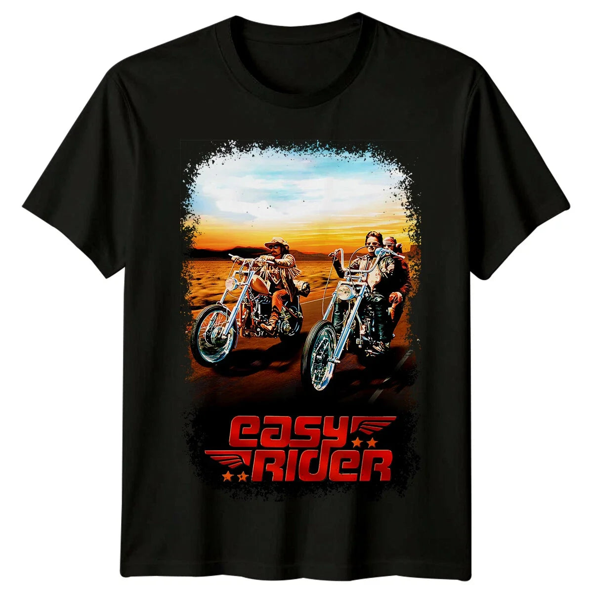 Easy Rider (1969) Movie Poster Inspired T-Shirt Retro Tee Unisex Unisex T-shirt, Sweatshirt, Hoodie, Long Sleeve Tee - T-Shirt, Sweatshirt, Hoodie