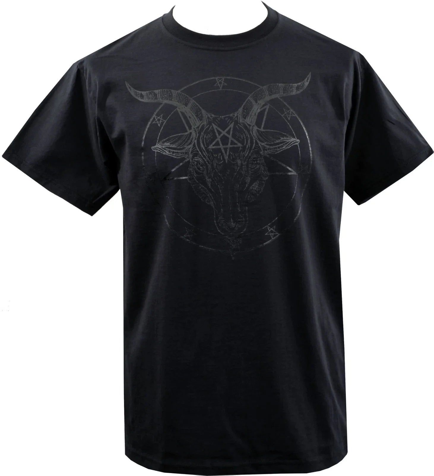 MENS T-SHIRT BAPHOMET PENTAGRAM SATANTIC OCCULT CHURCH OF SATAN GOAT GOTH DEVIL Unisex T-shirt, Sweatshirt, Hoodie, Long Sleeve Tee - T-Shirt, Sweatshirt, Hoodie