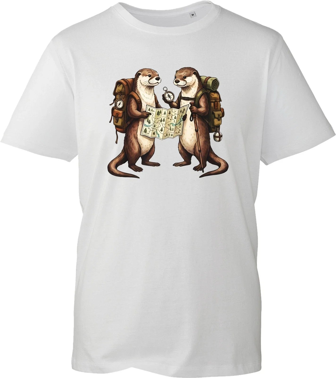 Cute Hiking Otters T-Shirt Funny Camping Nature Tee Mens Womens Outdoor Gift Unisex T-shirt, Sweatshirt, Hoodie, Long Sleeve Tee - T-Shirt, Sweatshirt, Hoodie
