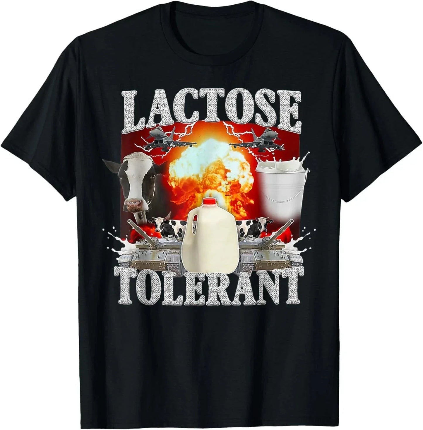 Lactose Tolerant Funny Trending Meme T-Shirt Unisex T-shirt, Sweatshirt, Hoodie, Long Sleeve Tee - T-Shirt, Sweatshirt, Hoodie