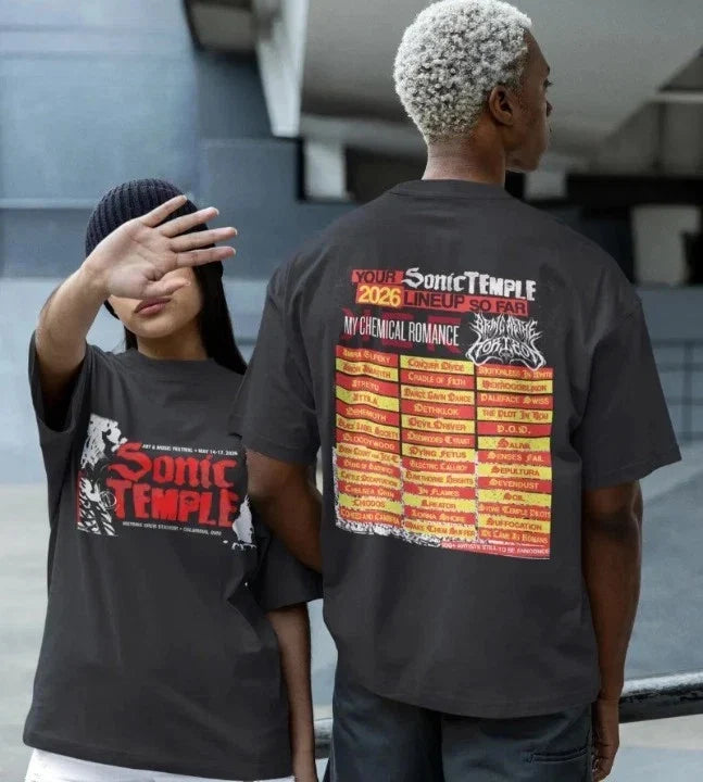 Sonic Temple 2026 Art Music Festival Columbus Ohio Rock Tour Merch Tshirt Unisex Unisex T-shirt, Sweatshirt, Hoodie, Long Sleeve Tee - T-Shirt, Sweatshirt, Hoodie