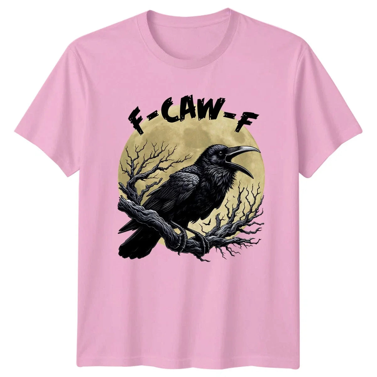 F-Caw-F Raven Birds Animals Mens T-Shirt Womens Tee Gothic Graphic Top Unisex T-shirt, Sweatshirt, Hoodie, Long Sleeve Tee - T-Shirt, Sweatshirt, Hoodie