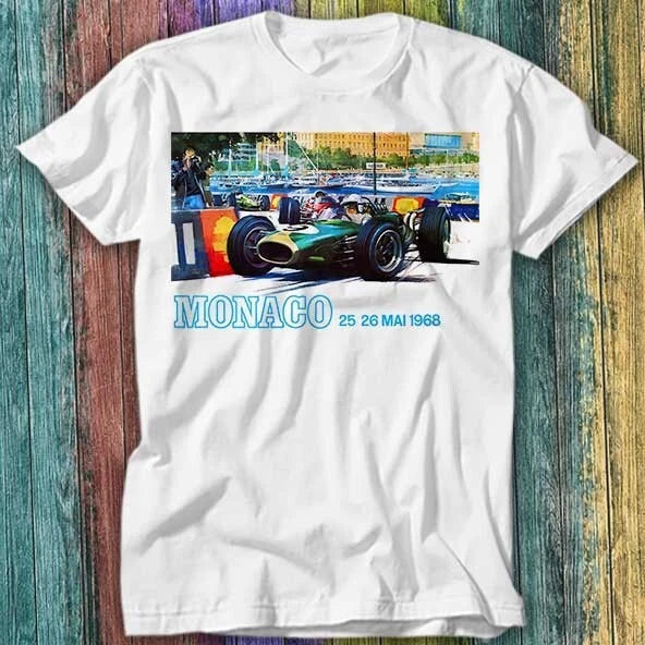 1968 Monaco Grand Prix Racing T Shirt Top Tee 546 Unisex T-shirt, Sweatshirt, Hoodie, Long Sleeve Tee - T-Shirt, Sweatshirt, Hoodie