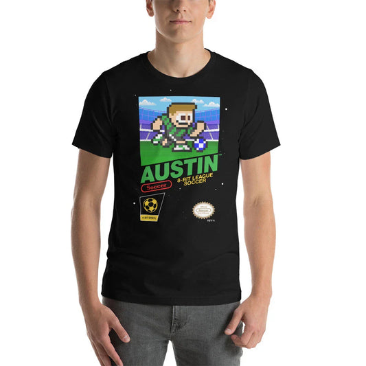 Austin FC 8-bit Retro Vintage NES League Soccer Football Club Jersey Kit T-Shirt Unisex T-shirt, Sweatshirt, Hoodie, Long Sleeve Tee - T-Shirt, Sweatshirt, Hoodie