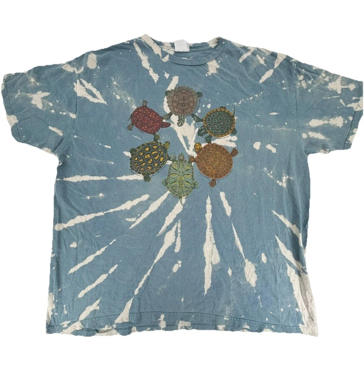Vintage 2000 Y2K RN Richardson Animal Water Turtle Circle Tie Dye Shirt Size XL Unisex T-shirt, Sweatshirt, Hoodie, Long Sleeve Tee - T-Shirt, Sweatshirt, Hoodie