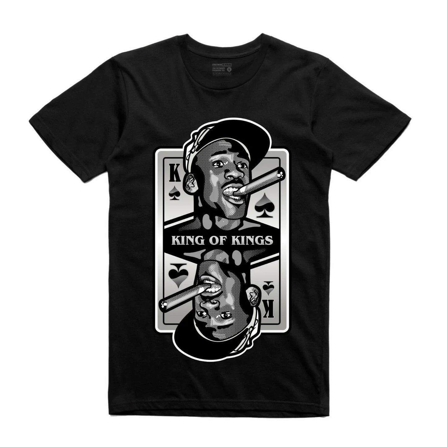 NEW Streetwear on Demand CARDS KING OF KINGS MJ BLACK Tee Shirt SMALL-3XLARGE Unisex T-shirt, Sweatshirt, Hoodie, Long Sleeve Tee - T-Shirt, Sweatshirt, Hoodie