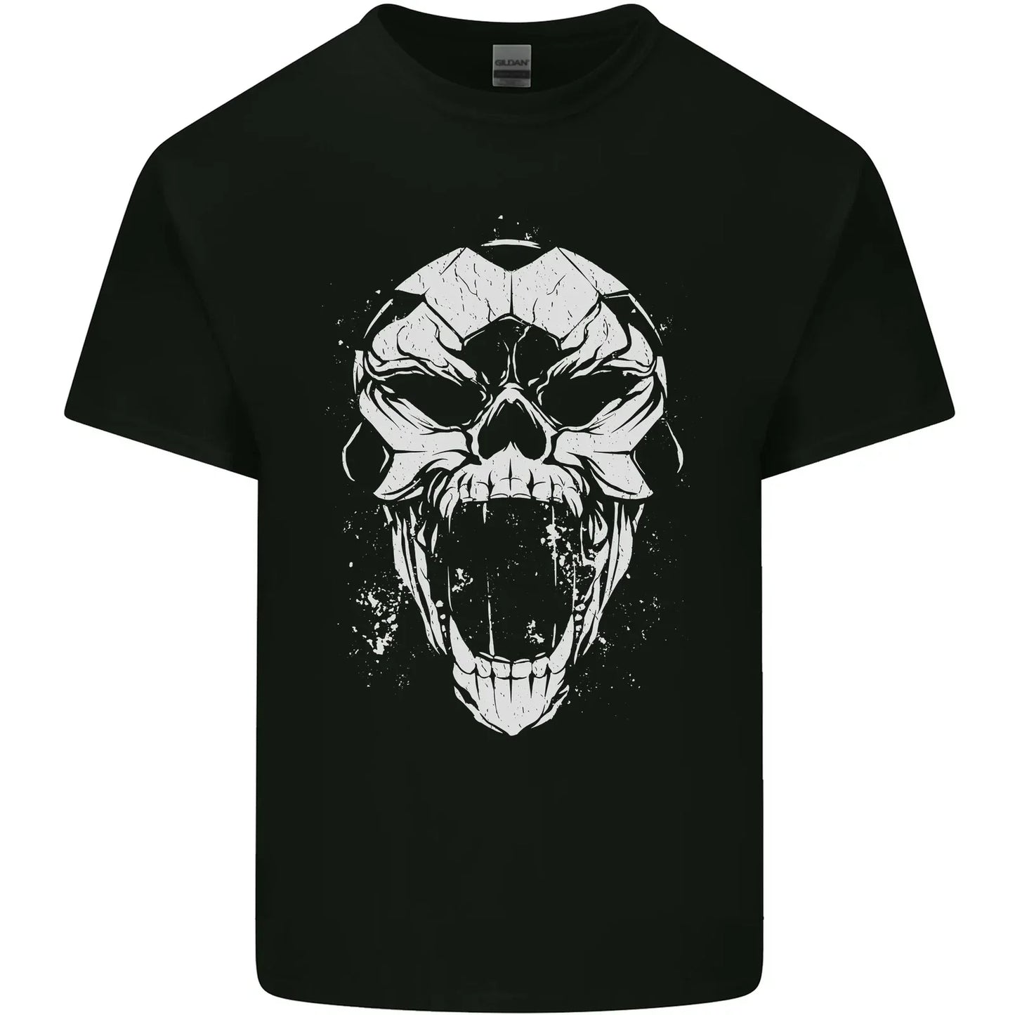 A Football Skull Footy Soccer Mens Cotton T-Shirt Tee Top Unisex T-shirt, Sweatshirt, Hoodie, Long Sleeve Tee - T-Shirt, Sweatshirt, Hoodie