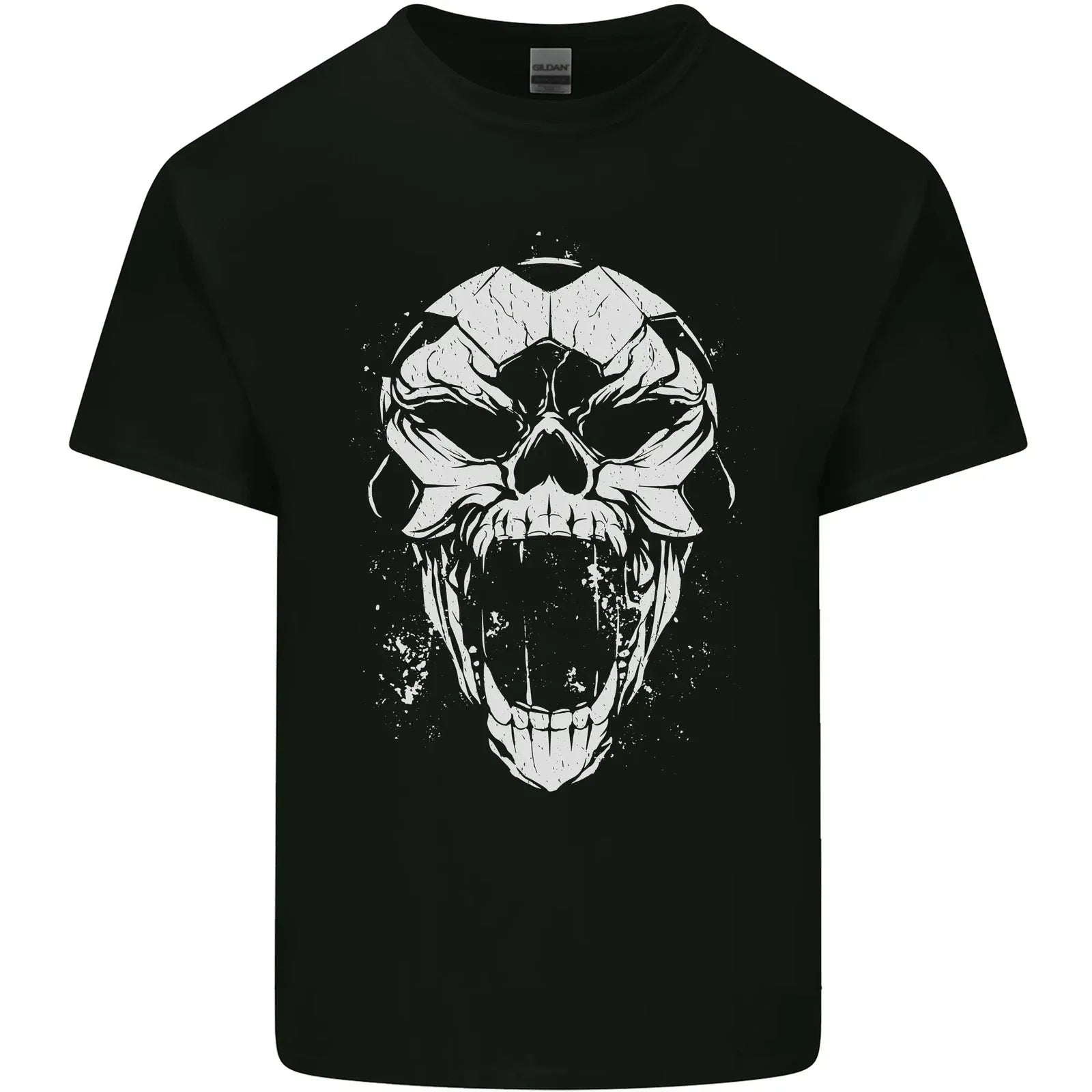 A Football Skull Footy Soccer Mens Cotton T-Shirt Tee Top Unisex T-shirt, Sweatshirt, Hoodie, Long Sleeve Tee - T-Shirt, Sweatshirt, Hoodie