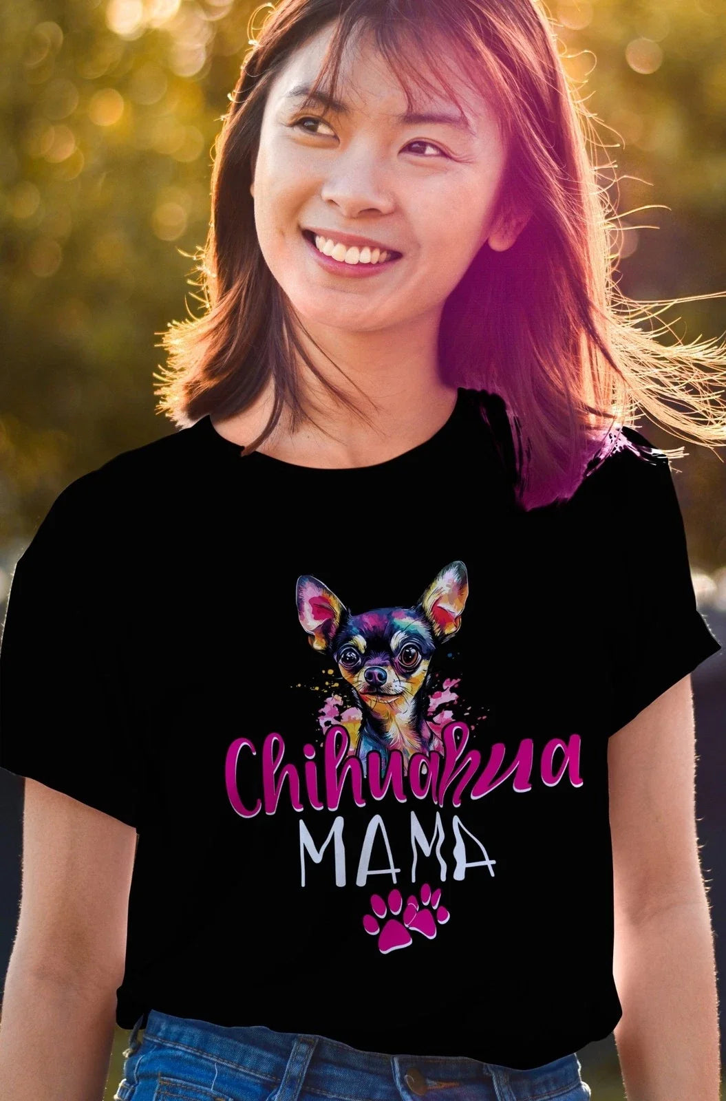 Chihuahua Mama T-Shirt, Funny Dog Lover Gift, Cute Pet Owner Tee Pet Lover Shirt Unisex T-shirt, Sweatshirt, Hoodie, Long Sleeve Tee - T-Shirt, Sweatshirt, Hoodie