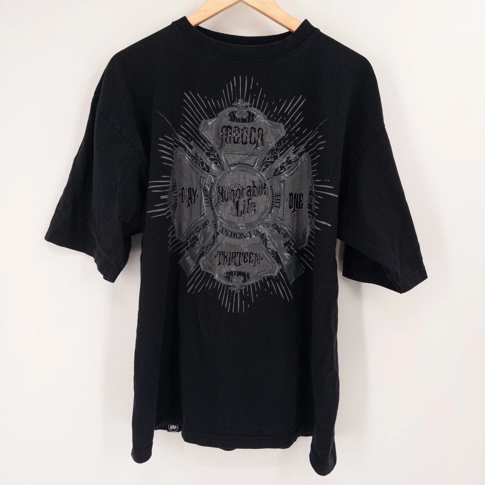 Y2K Mecca Apparel Graphic T-Shirt Black Oversized Baggy Streetwear 00s Hip Hop Unisex T-shirt, Sweatshirt, Hoodie, Long Sleeve Tee - T-Shirt, Sweatshirt, Hoodie