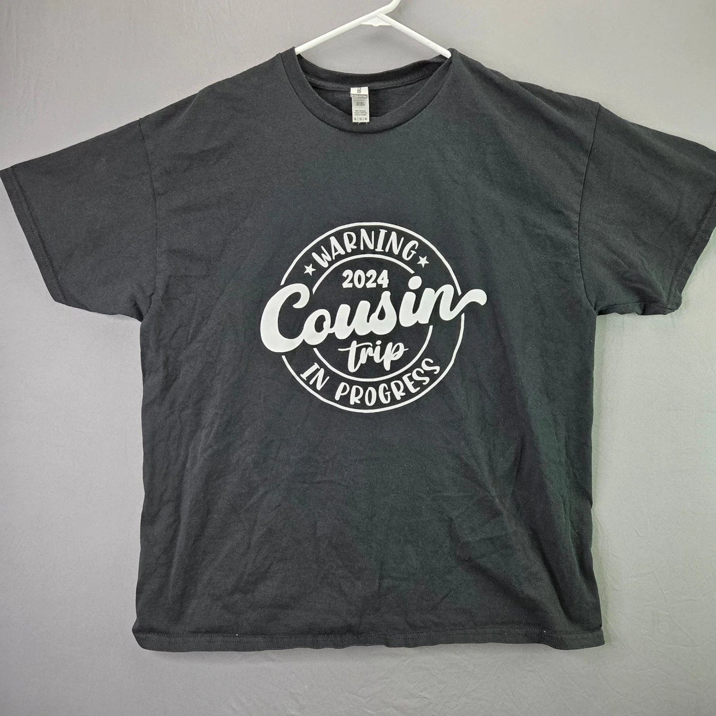 Gildan T-Shirt 2024 Cousin Trip Graphic XL Black Short Sleeve Cotton Family Tee Unisex T-shirt, Sweatshirt, Hoodie, Long Sleeve Tee - T-Shirt, Sweatshirt, Hoodie