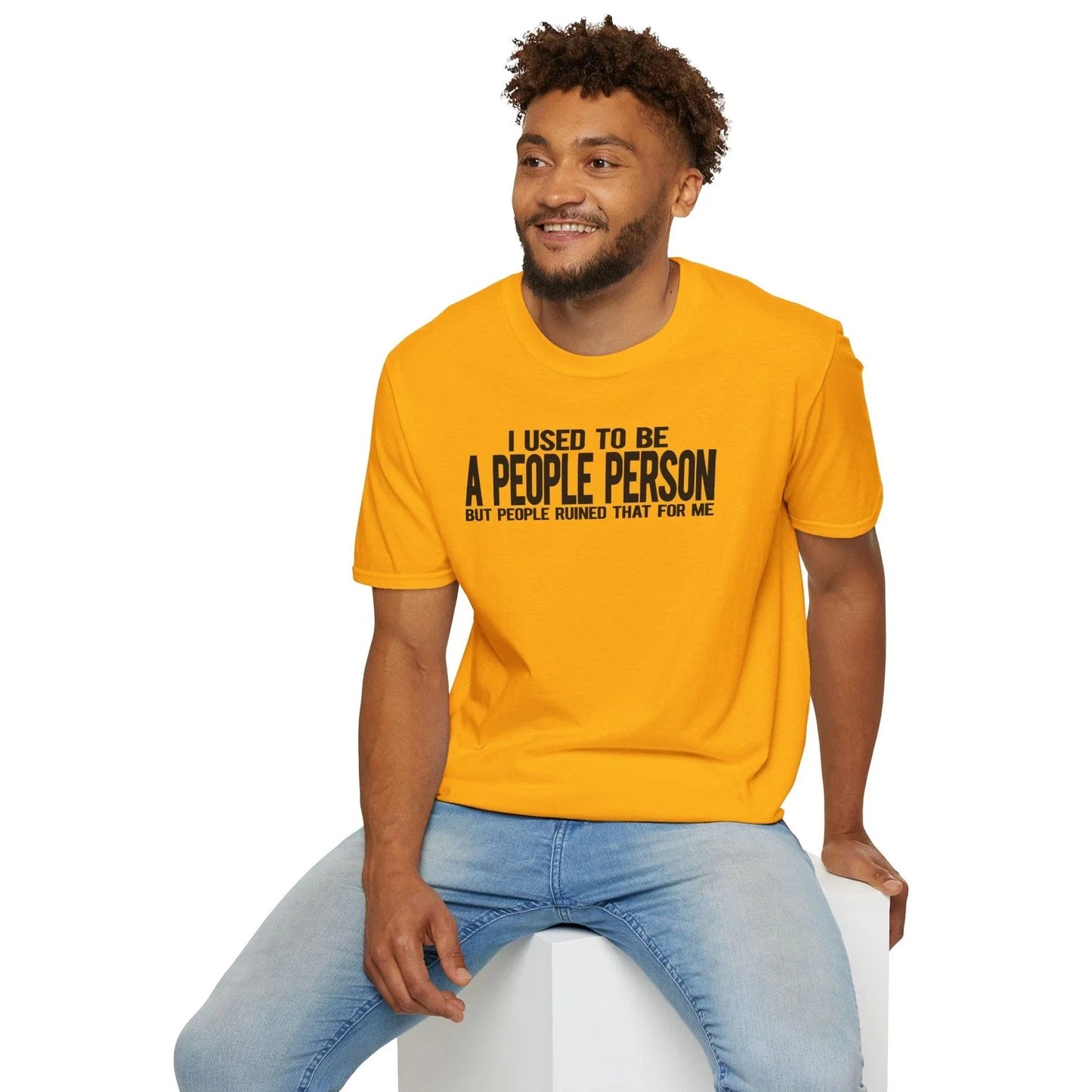 I Used To Be A People Person T-shirt Funny Introvert Gift Sarcastic Antisocial Unisex T-shirt, Sweatshirt, Hoodie, Long Sleeve Tee - T-Shirt, Sweatshirt, Hoodie