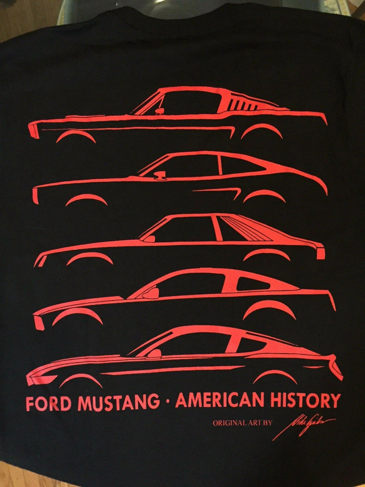MUSTANG GENERATIONS T-SHIRT BLACK 1965-2017 FORD FASTBACK FOX BODY SHELBY GT350 Unisex T-shirt, Sweatshirt, Hoodie, Long Sleeve Tee - T-Shirt, Sweatshirt, Hoodie