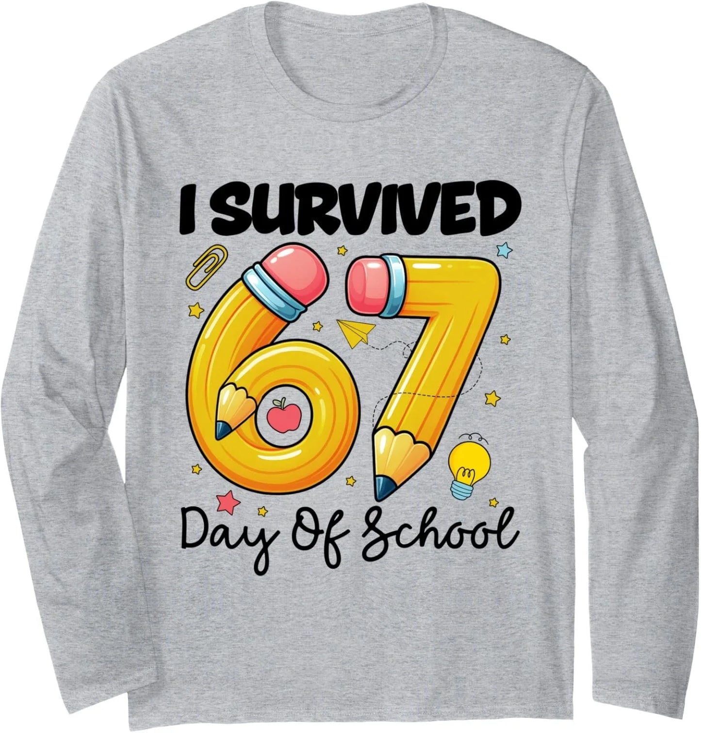 School Six Seven Meme Teacher Student Design Fun Long Sleeve T-Shirt Unisex T-shirt, Sweatshirt, Hoodie, Long Sleeve Tee - T-Shirt, Sweatshirt, Hoodie