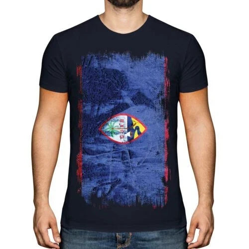 GUAM GRUNGE FLAG MENS T-SHIRT TEE TOP GUHN GUAMBAT GUAMANIAN SHIRT FOOTBALL Unisex T-shirt, Sweatshirt, Hoodie, Long Sleeve Tee - T-Shirt, Sweatshirt, Hoodie