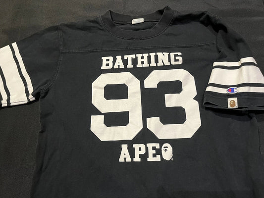 BAPE BATHING APE X CHAMPION 93 COLLABORATION SHIRT RARE TSHIRT L LARGE AUTHENTIC Unisex T-shirt, Sweatshirt, Hoodie, Long Sleeve Tee - T-Shirt, Sweatshirt, Hoodie