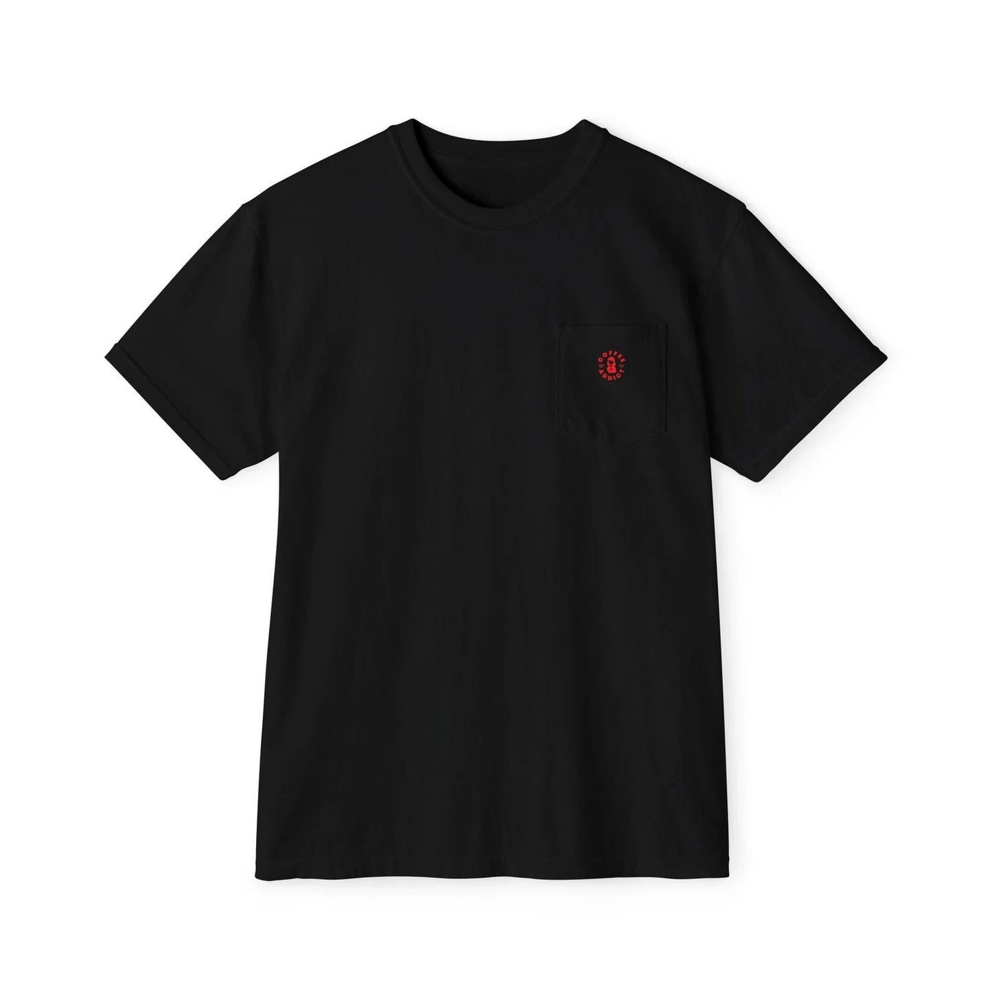 Coffee Addict Pocket T-Shirt, Unisex Tee, Coffee Lover Shirt, Gift for Caffeine Unisex T-shirt, Sweatshirt, Hoodie, Long Sleeve Tee - T-Shirt, Sweatshirt, Hoodie