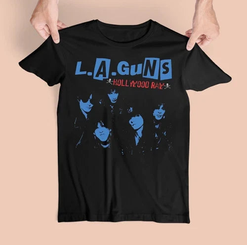 Vintage LA GUNS Band Music Concert Tour Cotton Black S-5XL Unisex Shirt Unisex T-shirt, Sweatshirt, Hoodie, Long Sleeve Tee - T-Shirt, Sweatshirt, Hoodie