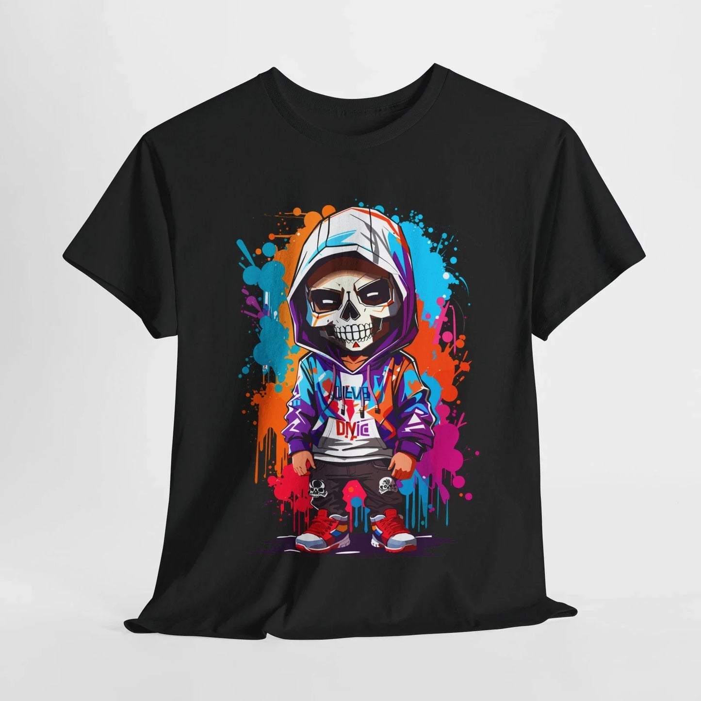 URBAN SKULL BIG HEAD HOODIE TRENDY FUN GRAPHIC TSHIRT Unisex Heavy Cotton Tee Unisex T-shirt, Sweatshirt, Hoodie, Long Sleeve Tee - T-Shirt, Sweatshirt, Hoodie