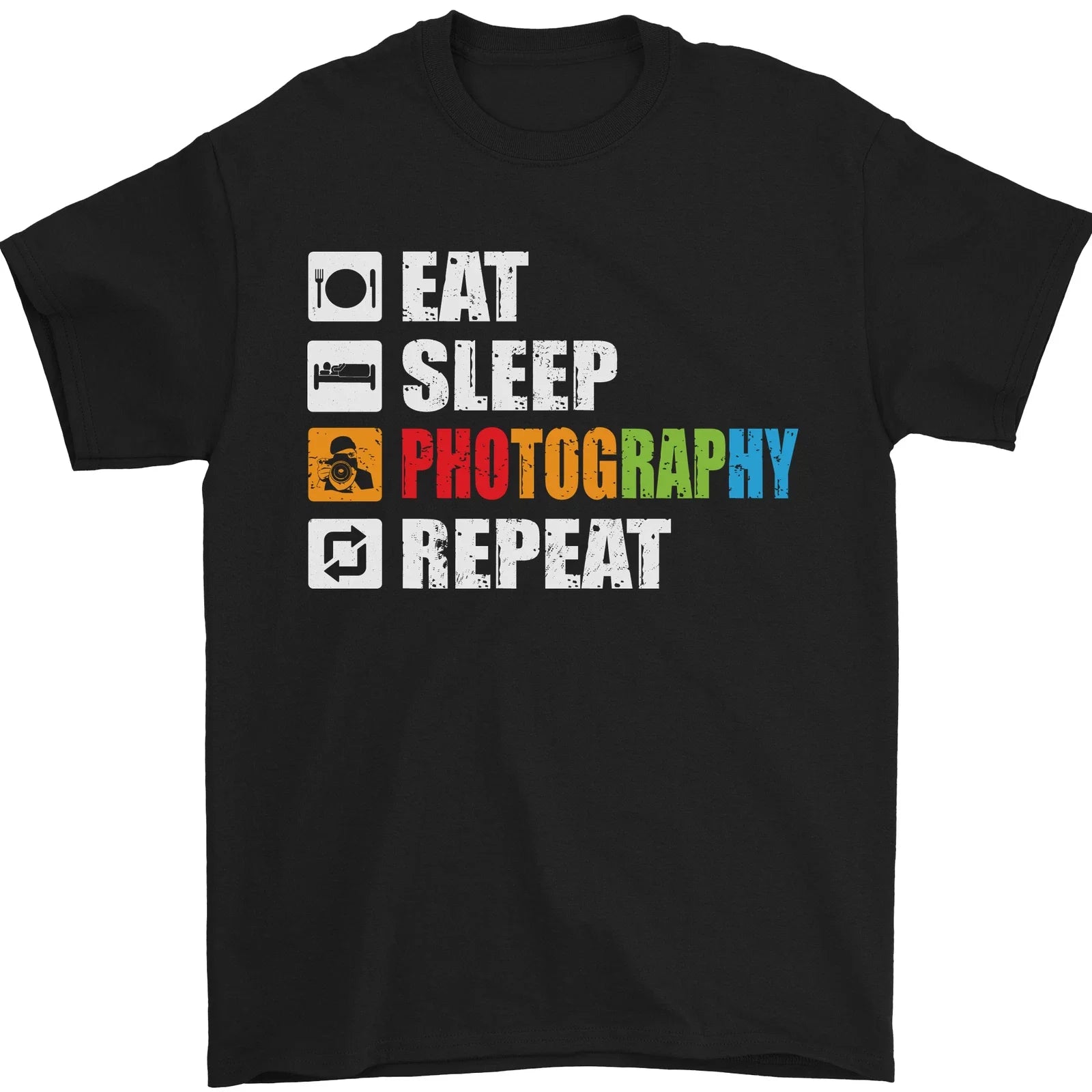 Photography Eat Sleep Photographer Funny Mens T-Shirt 100% Cotton Unisex T-shirt, Sweatshirt, Hoodie, Long Sleeve Tee - T-Shirt, Sweatshirt, Hoodie