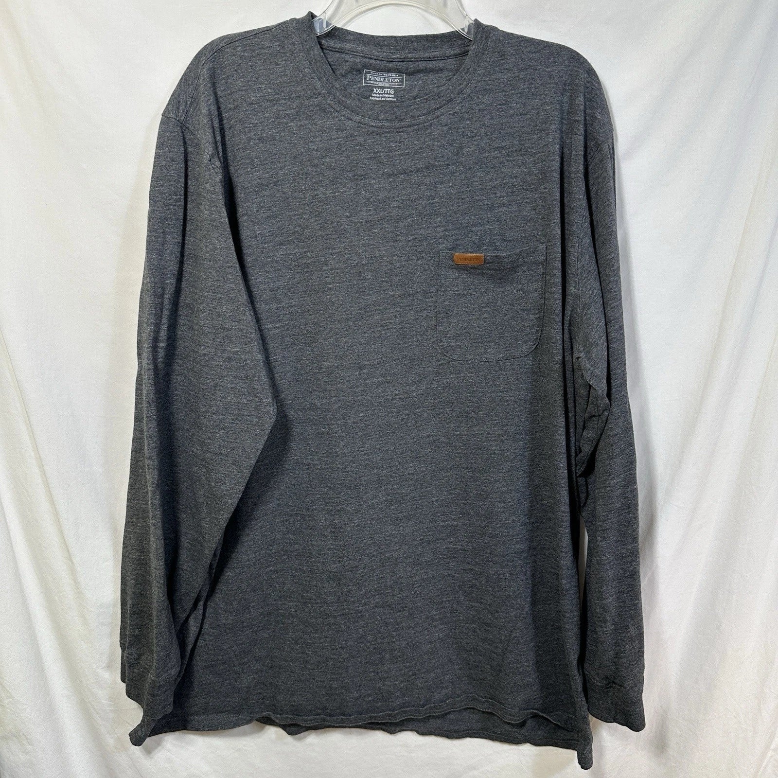 Pendleton Men's XXL Long Sleeve Deschutes Pocket Tee Gray 2XL Farmcore Country Unisex T-shirt, Sweatshirt, Hoodie, Long Sleeve Tee - T-Shirt, Sweatshirt, Hoodie