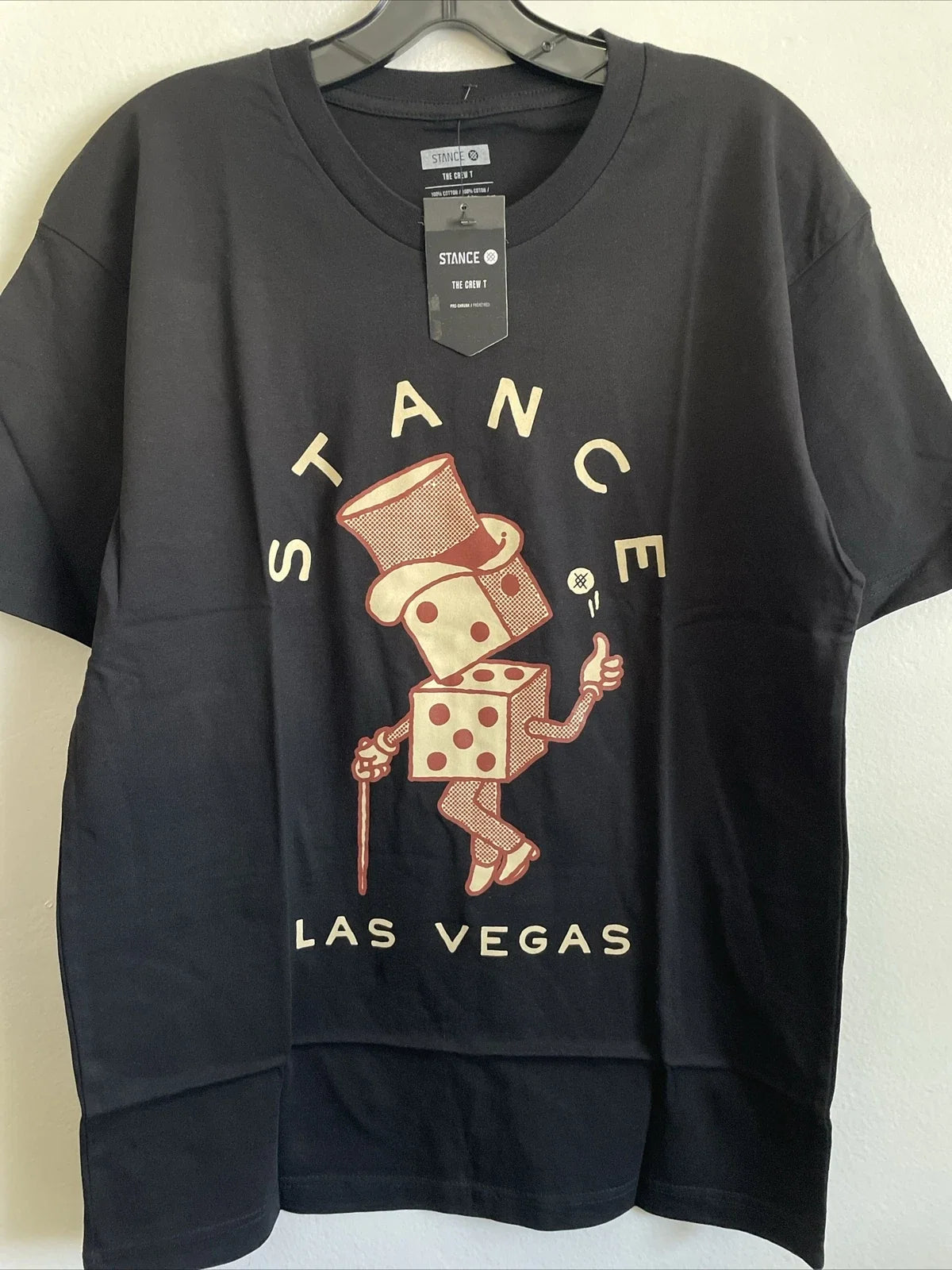 New Stance Designer Mens Graphic Street Style Las Vegas Tee Shirt Size M Black Unisex T-shirt, Sweatshirt, Hoodie, Long Sleeve Tee - T-Shirt, Sweatshirt, Hoodie