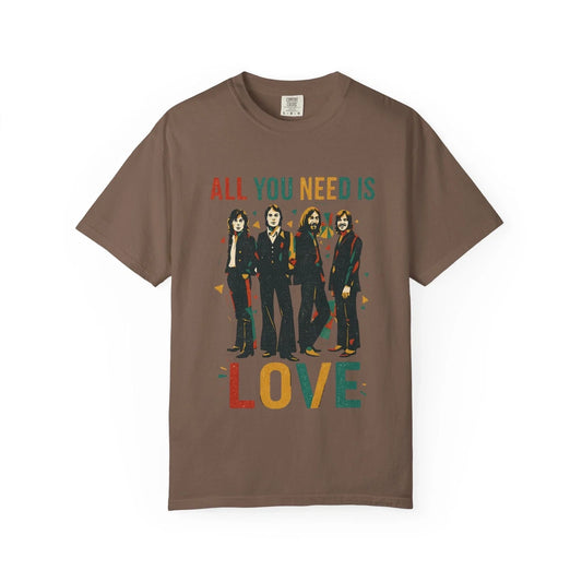 All You Need Is Love T-Shirt | Beatles Inspired Band Tee Unisex T-shirt, Sweatshirt, Hoodie, Long Sleeve Tee - T-Shirt, Sweatshirt, Hoodie