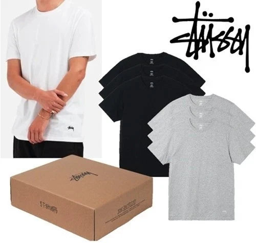 Stussy Undershirt Tees T-Shirt Authentic Black/White/Grey - BUY + FOR LESS Unisex T-shirt, Sweatshirt, Hoodie, Long Sleeve Tee - T-Shirt, Sweatshirt, Hoodie