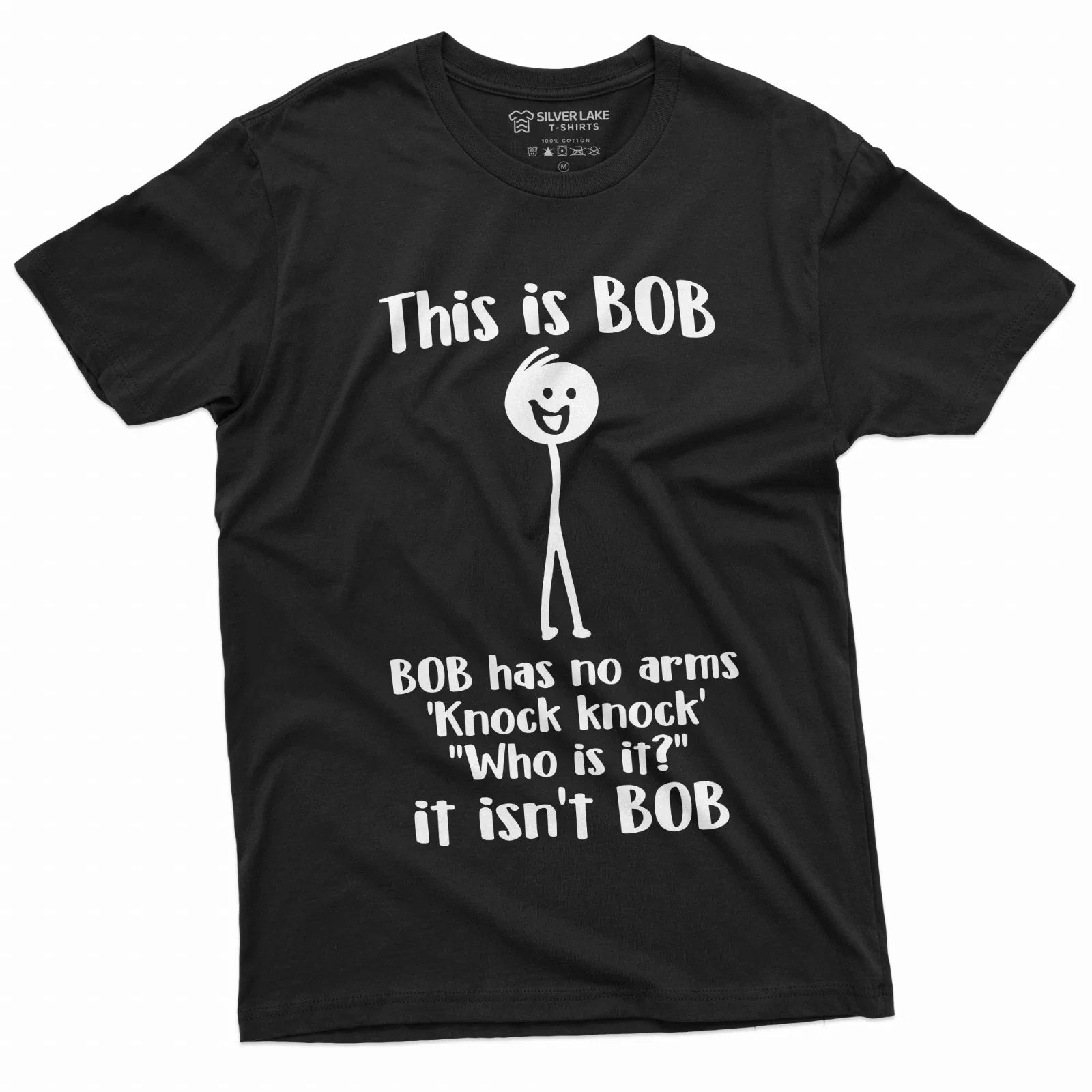 Men's Funny This is Bob. Bob Has No Arms T-Shirt Novelty Gifts Funny Shirt Unisex T-shirt, Sweatshirt, Hoodie, Long Sleeve Tee - T-Shirt, Sweatshirt, Hoodie