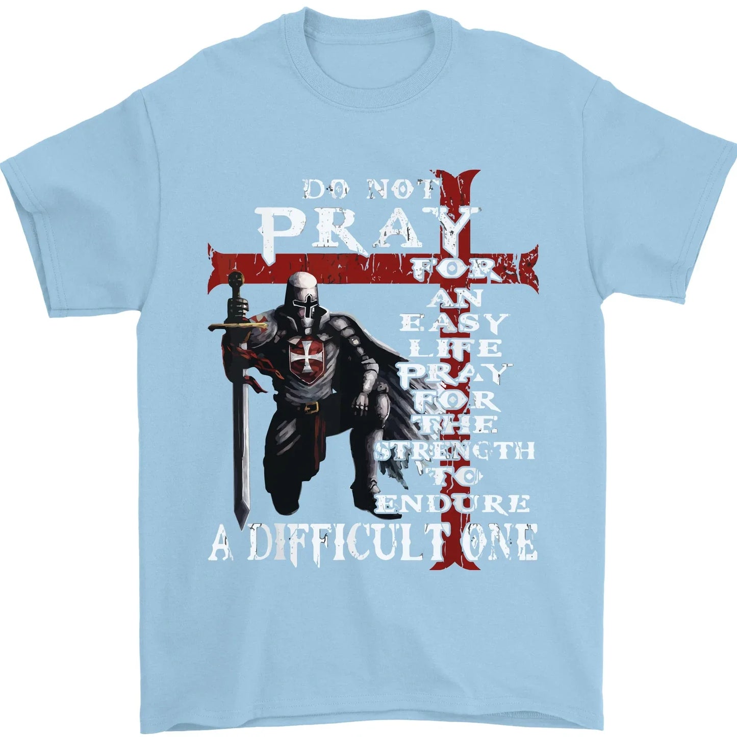 Do Not Pray Knights Templar St Georges Day Mens T-Shirt 100% Cotton Unisex T-shirt, Sweatshirt, Hoodie, Long Sleeve Tee - T-Shirt, Sweatshirt, Hoodie