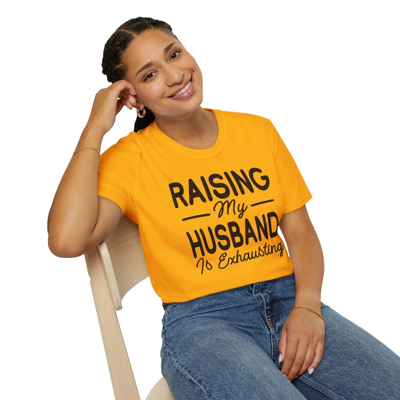 Raising My Husband Is Exhausting T-shirt Funny Sarcastic Married Joke Wife Gifts Unisex T-shirt, Sweatshirt, Hoodie, Long Sleeve Tee - T-Shirt, Sweatshirt, Hoodie