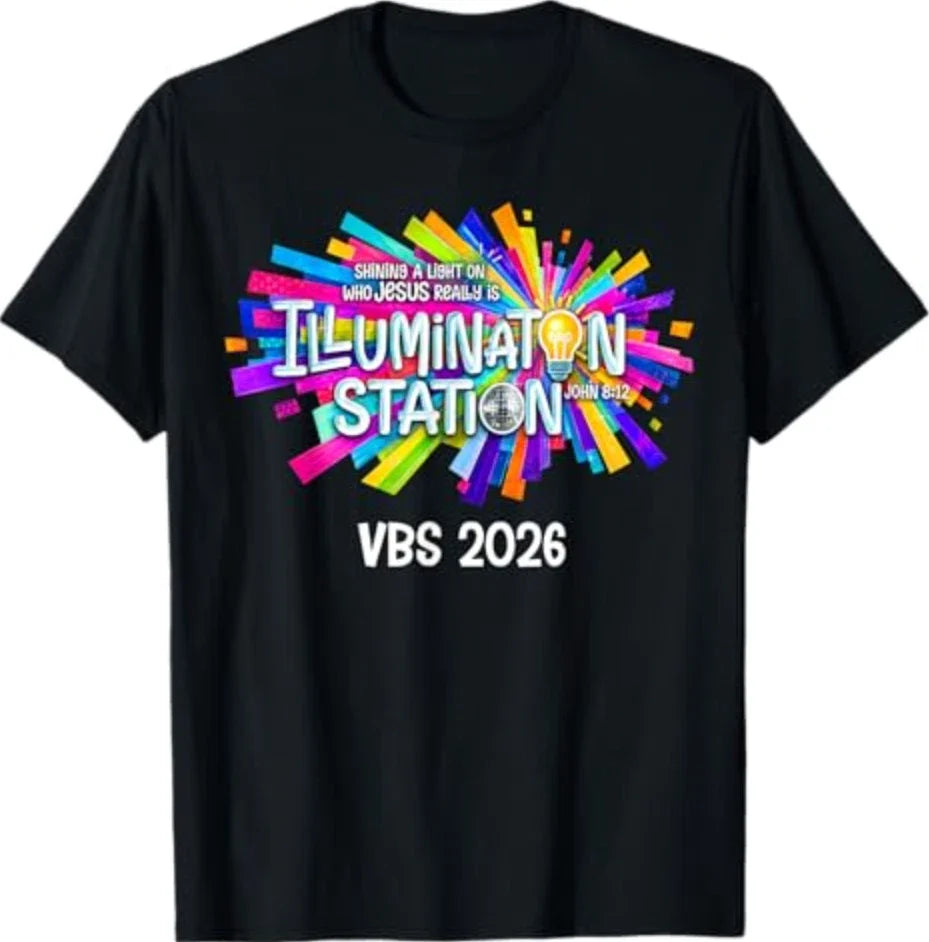 Illumination Station VBS 2026 Bible Jesus Christian Lights T-Shirt Unisex T-shirt, Sweatshirt, Hoodie, Long Sleeve Tee - T-Shirt, Sweatshirt, Hoodie