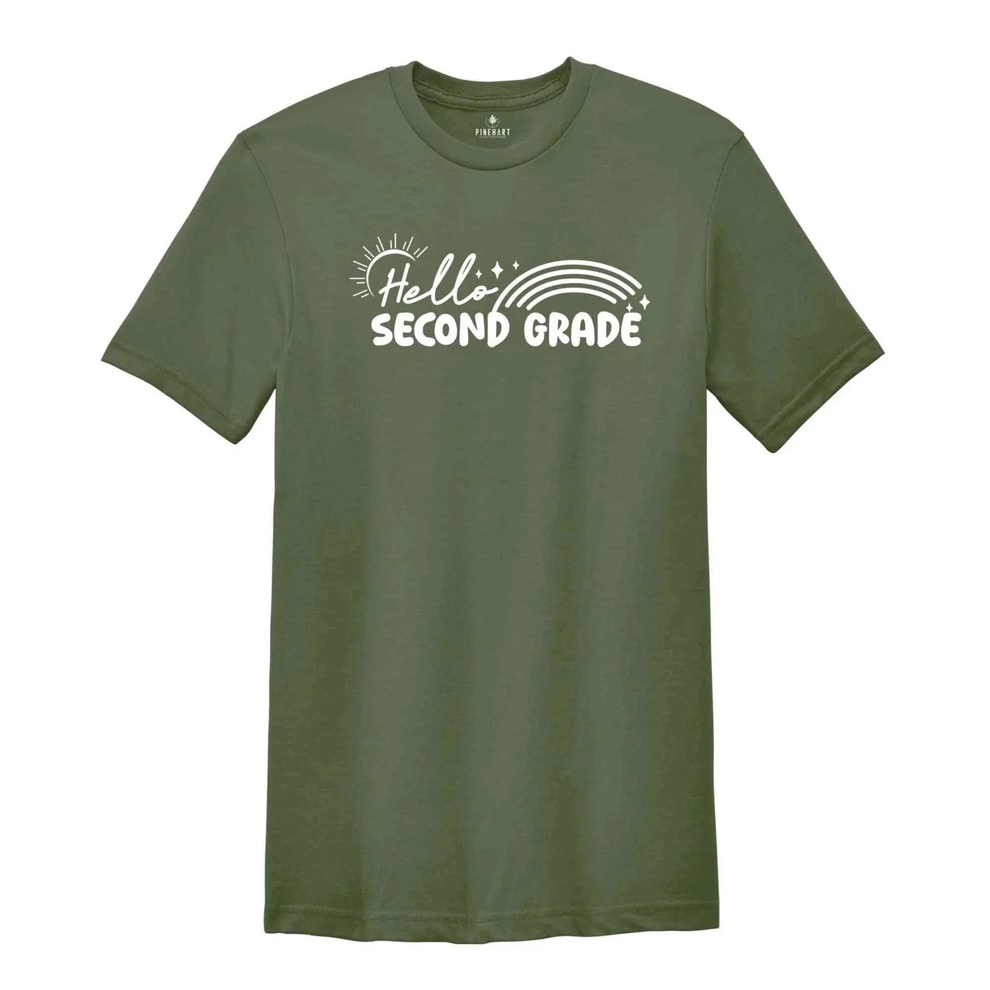 Hello Second Grade Shirt, Back To School Shirt, Cute Back To School Shirt, Tie D Unisex T-shirt, Sweatshirt, Hoodie, Long Sleeve Tee - T-Shirt, Sweatshirt, Hoodie