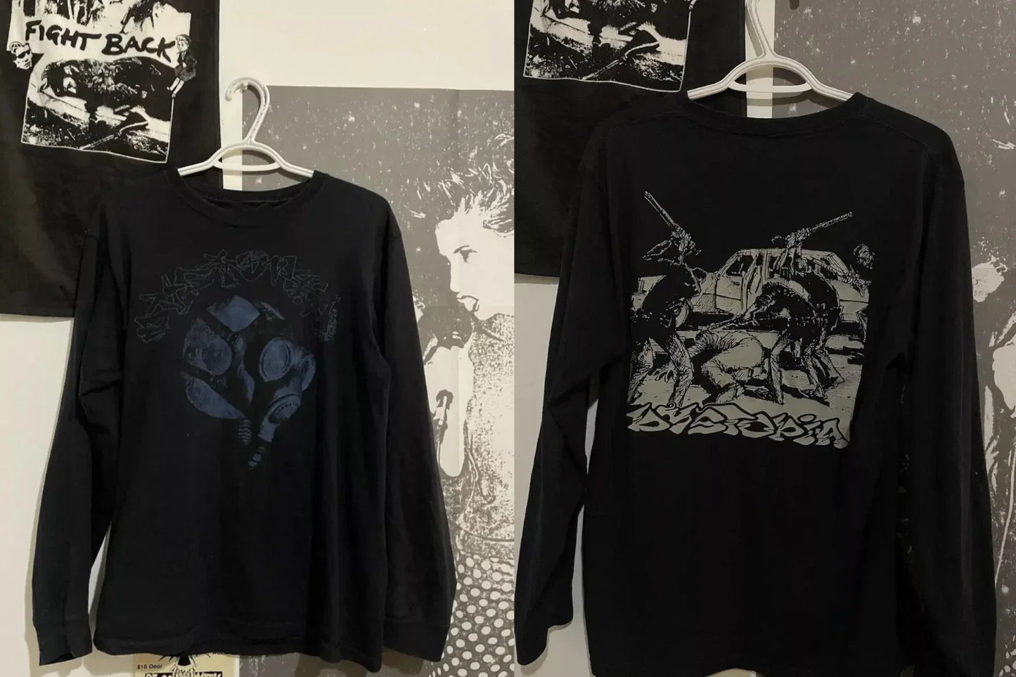 Vintage dystopia punk band long sleeve shirt Unisex T-shirt, Sweatshirt, Hoodie, Long Sleeve Tee - T-Shirt, Sweatshirt, Hoodie