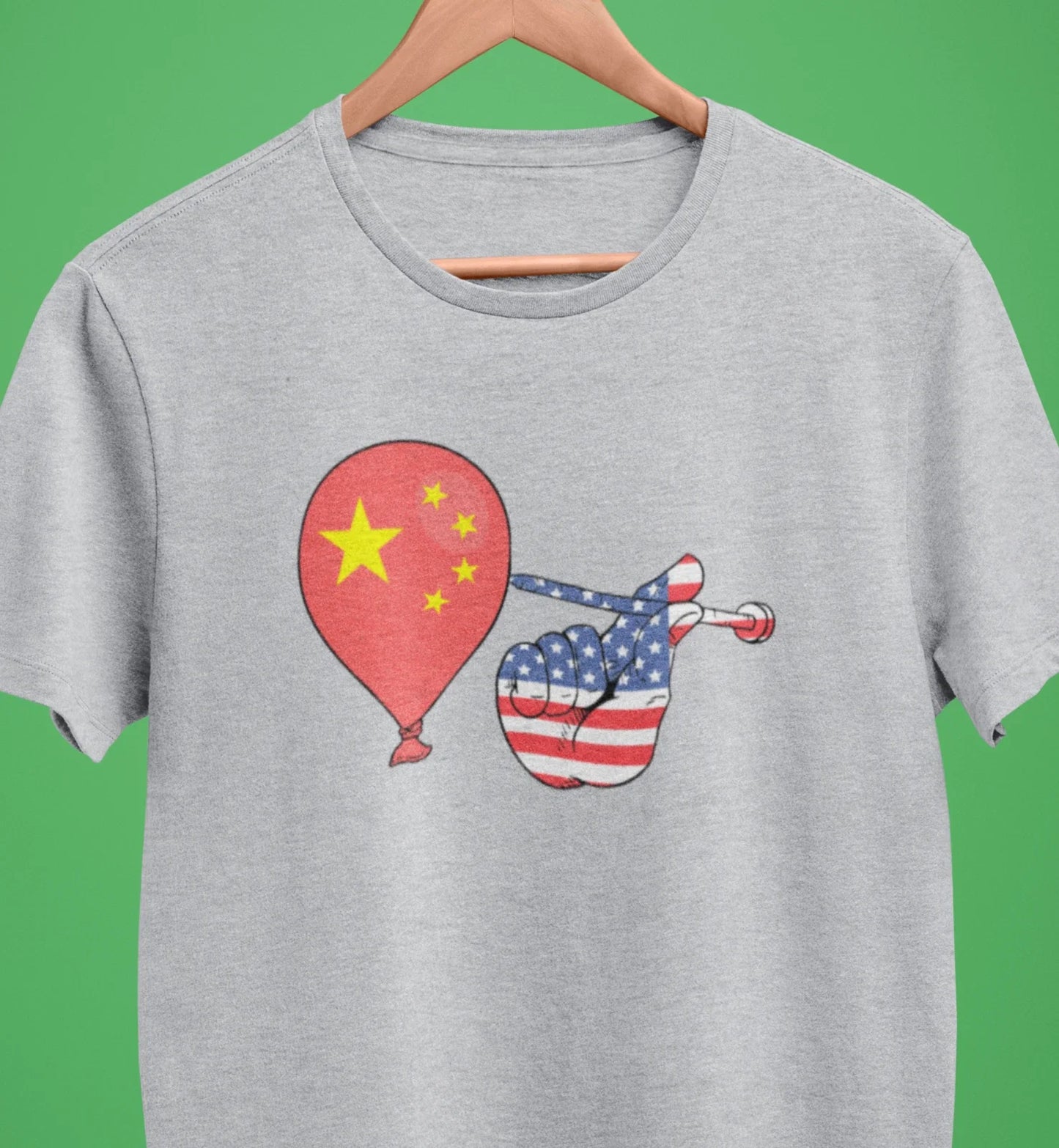 Chinese spy balloon shirt trendy funny American patriotic t shirt Unisex T-shirt, Sweatshirt, Hoodie, Long Sleeve Tee - T-Shirt, Sweatshirt, Hoodie