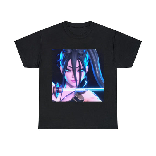 Anime Samurai Girl Fantasy Warrior Unisex Adult T Shirt Japanese Aesthetic Tee Unisex T-shirt, Sweatshirt, Hoodie, Long Sleeve Tee - T-Shirt, Sweatshirt, Hoodie