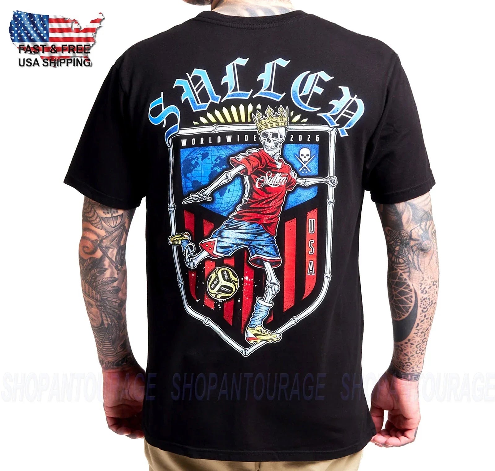 Sullen Art Collective World Cup Premium Fit SCM8858 Short Sleeve T-shirt For Men Unisex T-shirt, Sweatshirt, Hoodie, Long Sleeve Tee - T-Shirt, Sweatshirt, Hoodie